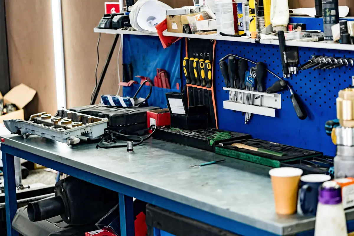 Micro soldering work on a smartphone logic board
